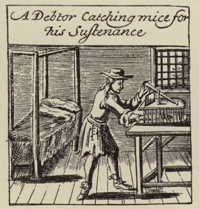 Un débiteur attrapant des souris pour sa subsistance - (after) English School