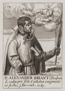 Alexander Briant, jésuite anglais et martyr catholique (gravure) - (after) English School