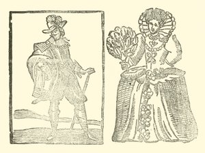 Illustration pour The Roxburghe Ballads (gravure sur bois) - (after) English School