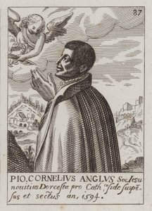 John Cornelius, prêtre catholique jésuite anglais et martyr (gravure)
