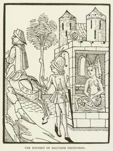 Le mystère de Mélusine découvert (gravure) - (after) English School