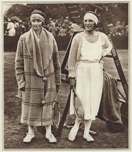 Kitty Godfree et Suzanne Lenglen - (after) English photographer