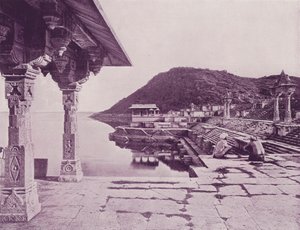 Marbre Ghat, Rainuggur, Oodeypore (photo n/b) - (after) English photographer