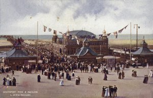 Southport Pier et Pavilion - (after) English photographer