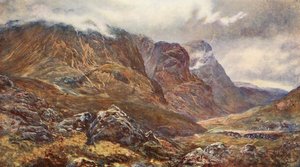 "Les trois sœurs, Glencoe (lithographie couleur) - (after) English photographer