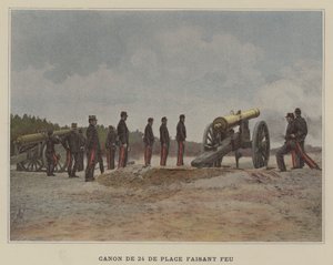 Canon de 24 de Place Faisant Feu
