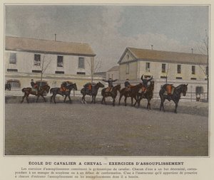 Ecole du Cavalier a Cheval, Exercices D