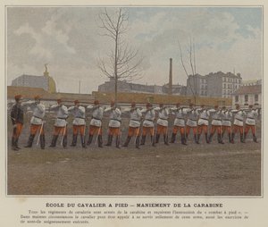 École du Cavalier à Pied, Maniement de la Carabine - (after) French Photographer