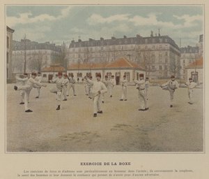 Exercice de la boxe - (after) French Photographer