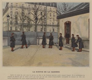 La Sortie de la Caserne - (after) French Photographer