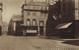 La place Saint-Germain-des-Pres et la rue Bonaparte - (after) French Photographer