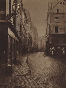 La rue Saint-Honoré, prise du carrefour des rues de la Lingerie et des Déchargeurs - (after) French Photographer