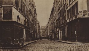 La rue des Moulins vers 1866, démolie pour le percement de l
