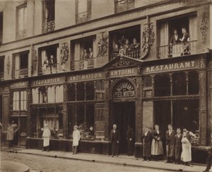 Le restaurant du Pied-de-Mouton, rue Vauvilliers