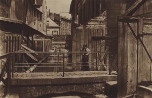 Les bords de la Bièvre au bas de la rue des Gobelins