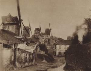 Les moulins à Montmartre en 1845 (photo n/b) - (after) French Photographer