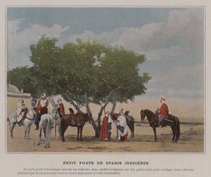 Petit Poste de Spahis Indigenes - (after) French Photographer