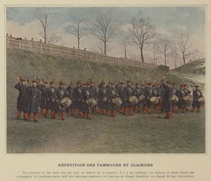 Répétition des tambours et clairons - (after) French Photographer