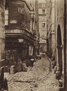Rue Glatigny en 1865, prise du côté du quai - (after) French Photographer