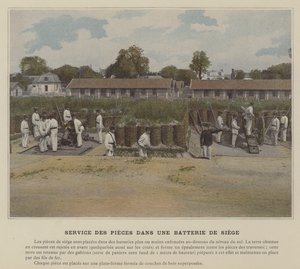 Service des Pièces dans une Batterie de Siège - (after) French Photographer