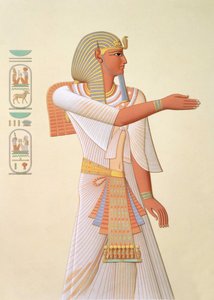 Portrait du pharaon Mienptah-Hotephimat - (after) French School