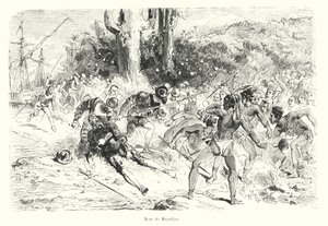 Mort de Ferdinand Magellan - (after) French School