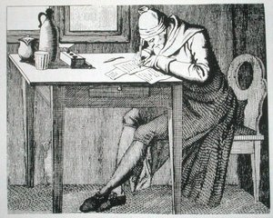 Gaspard Lavater (1741-1801) dans son étude, copie d