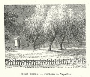 Sainte-Hélène, Tombeau de Napoléon (gravure)
