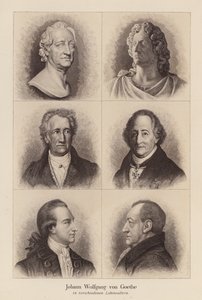 Johann Wolfgang von Goethe, poète et dramaturge allemand - (after) German School
