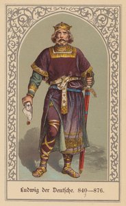 Louis le Germanique, roi de Francie orientale - (after) German School