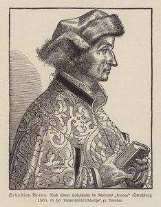 Sebastian Brant, humaniste et satiriste de la Renaissance allemande - (after) German School