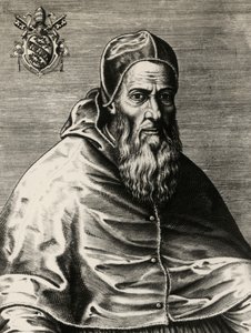 Portrait de Jules III, né Giovanni Maria Ciocchi del Monte - (after) Italian School