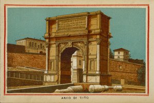 Rome : Arco Di Tito (lithographie en couleur)