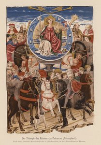 Scène de I Trionfi de Pétrarque - (after) Italian School