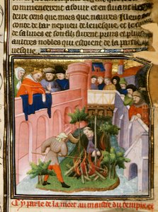 Brûlage du maître des Templiers, de 