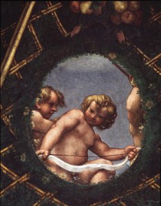 Anges regardant par une fenêtre - (c.1489 1534) Correggio