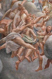 Anges jouant des instruments de musique (détail)