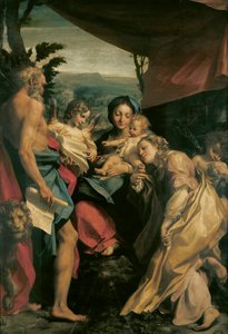 Madone avec Saint Jérôme (Le Jour) par Antonio Allegri, dit Corrège