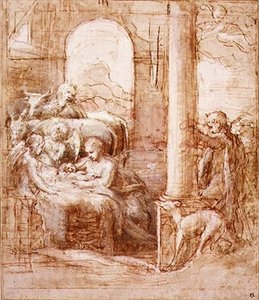 La Nativité, vers 1522 - (c.1489 1534) Correggio