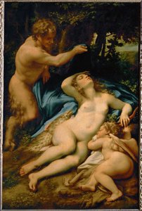 Vénus endormie, observée par un satyre - aussi appelé " le sommeil d