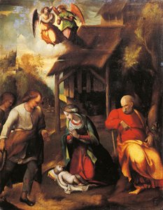 Adoration des bergers - (c.1489 1534) Correggio