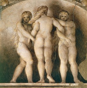 Lunette des trois Parques (détail) - (c.1489 1534) Correggio