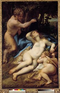 Vénus, Satyre et Cupidon - (c.1489 1534) Correggio