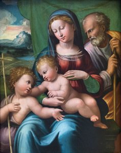 Sainte Famille avec un jeune saint Jean-Baptiste - Innocenzo da Imola