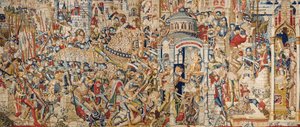 La guerre de Troie : La destruction de Troie, c.1470 (tapisserie)