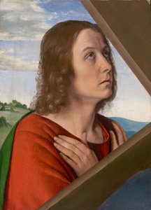 Fragment de Christ portant la croix : Saint Jean l