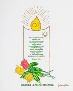 Bougie de mariage de Rosental - Johanna Thier
