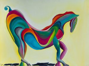 Cheval sur talons hauts - GilhausArt