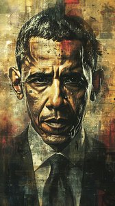 Portraits de peinture de Barack Obama pour impressions d