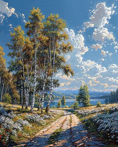 Paysage avec crête pittoresque - F. Abderrahim